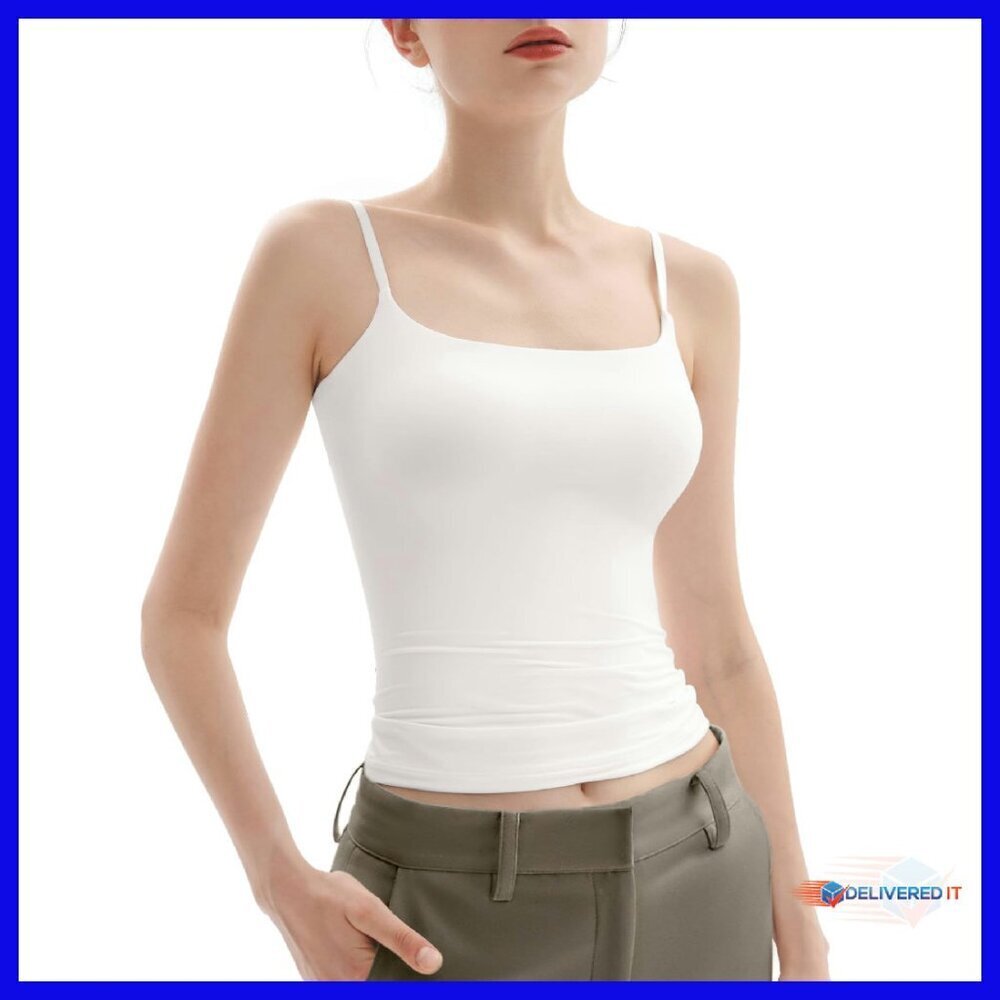 Women's Square Neck Tank Top Adjustable Straps Buttery Soft Fabric